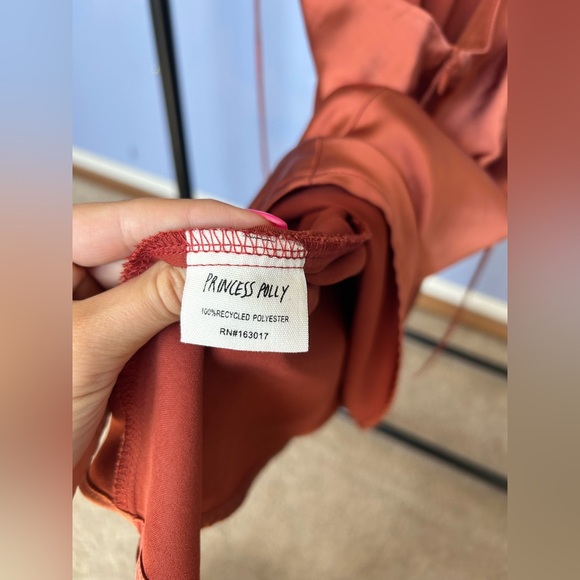Princess Polly Alexo Mini Dress Rust - Picture 15 of 17